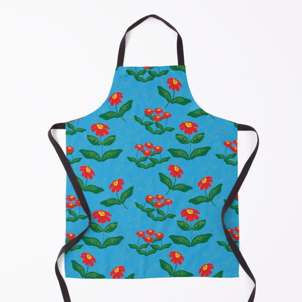 Item preview, RED FLOWERS ON BLUE TEXTURE designed and sold by ABEBERMANCHUTE.