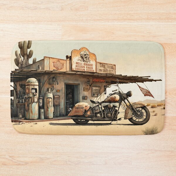 Item preview, Gas station in the desert designed and sold by hhh-art.