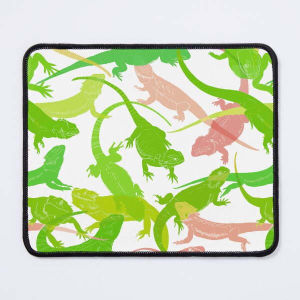 Item preview, Green and Salmon colored Bearded Dragon pattern  designed and sold by saint-shores.