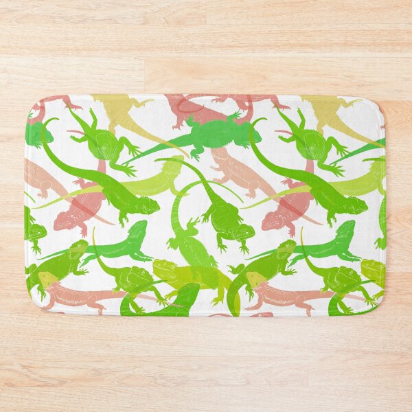 Item preview, Green and Salmon colored Bearded Dragon pattern  designed and sold by saint-shores.