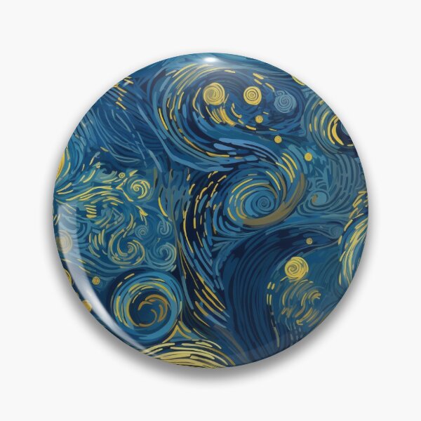 Item preview, Starry Night Inspired: Vincent Van Gogh Masterpiece Pattern designed and sold by PaintLabs.