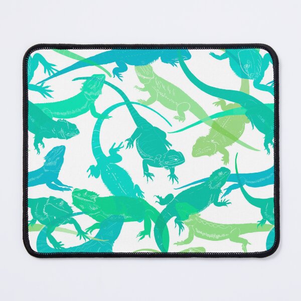 Item preview, Blue and Green faded Bearded Dragon pattern  designed and sold by saint-shores.