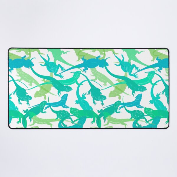 Item preview, Blue and Green faded Bearded Dragon pattern  designed and sold by saint-shores.