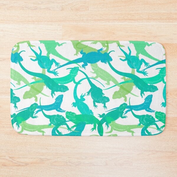 Item preview, Blue and Green faded Bearded Dragon pattern  designed and sold by saint-shores.