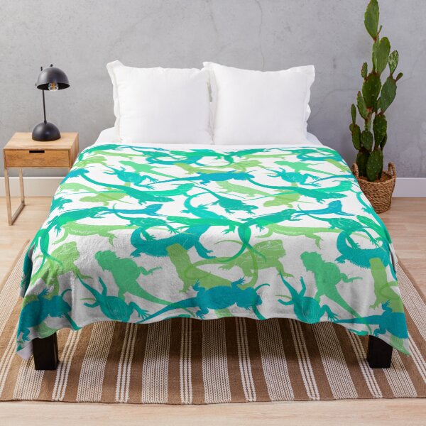 Item preview, Blue and Green faded Bearded Dragon pattern  designed and sold by saint-shores.