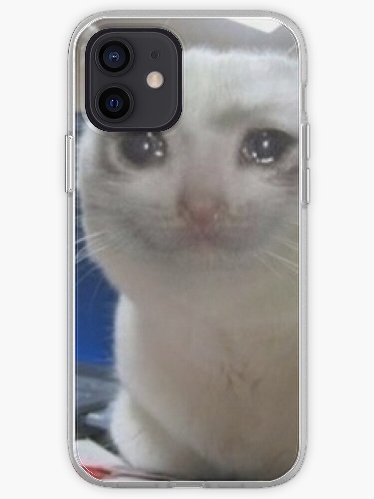 Crying Cat Meme Iphone Case Cover By Carou Redbubble