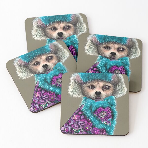 Item preview, Turquoise Dog Art designed and sold by Ravensplace22.