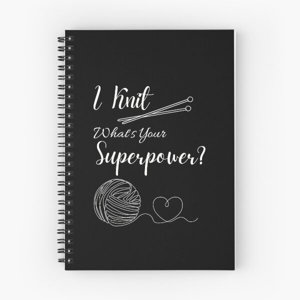 Item preview, I knit, What's Your Superpower designed and sold by Poppies-Express.