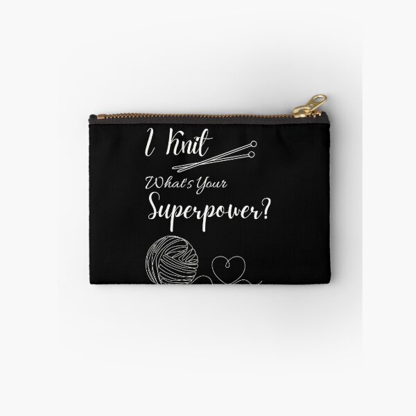 Item preview, I knit, What's Your Superpower designed and sold by Poppies-Express.