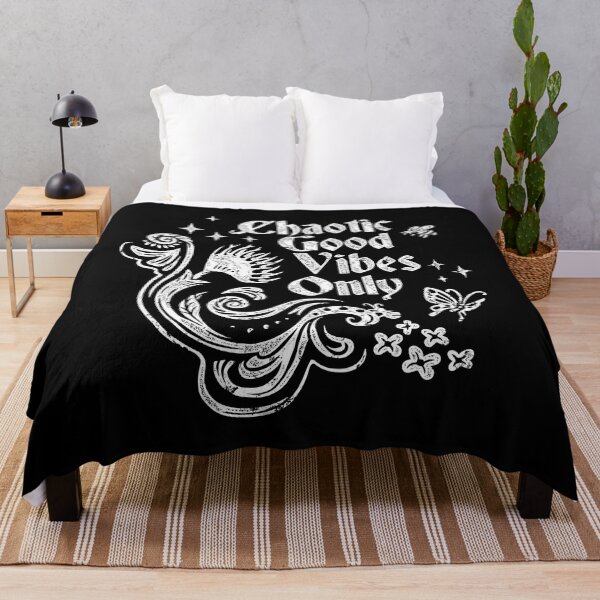 Item preview, Chaotic Good Vibes Floral - White Print designed and sold by Marianne Martin.