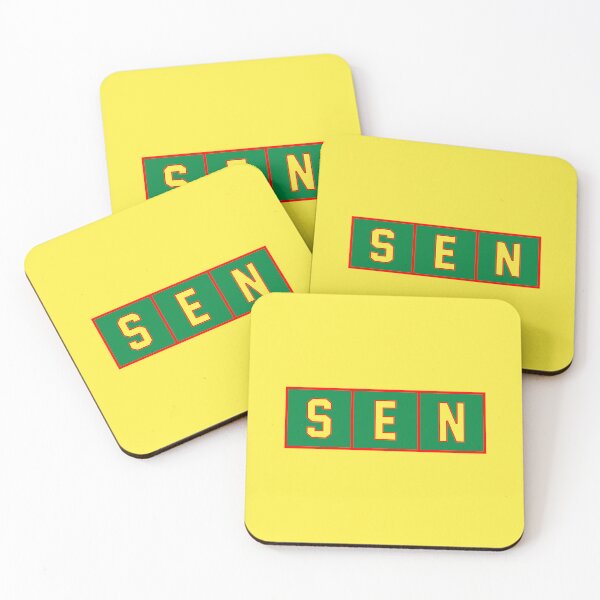 Item preview, SEN (Senegal) Trigram Tiles Yellow / Red / Green designed and sold by PEK1787.