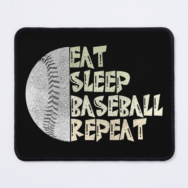 Item preview, Baseball Fan Eat Sleep Baseball Repeat Sports Fans designed and sold by CharJens.