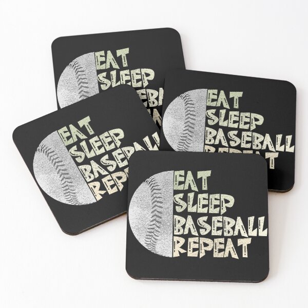 Item preview, Baseball Fan Eat Sleep Baseball Repeat Sports Fans designed and sold by CharJens.