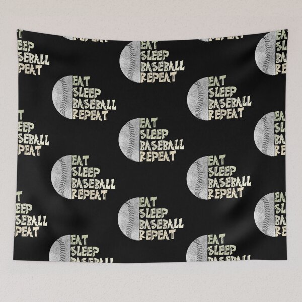 Item preview, Baseball Fan Eat Sleep Baseball Repeat Sports Fans designed and sold by CharJens.