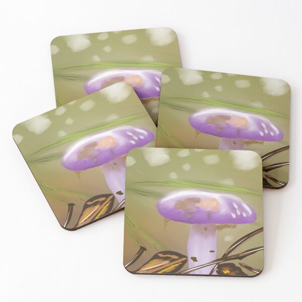 Item preview, Cortinarius Archeri Mushroom designed and sold by Veakari.