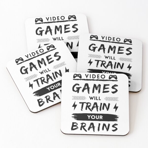 Item preview, Video games train your brains designed and sold by Yevhenii Kravchuk.