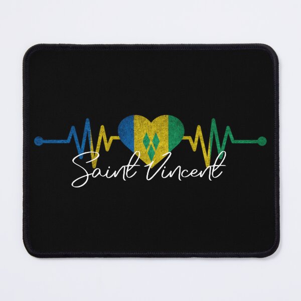 Item preview, Saint Vincent heartbeat - Heart Flag - I Love Saint Vincent and the Grenadines designed and sold by Fun-World.