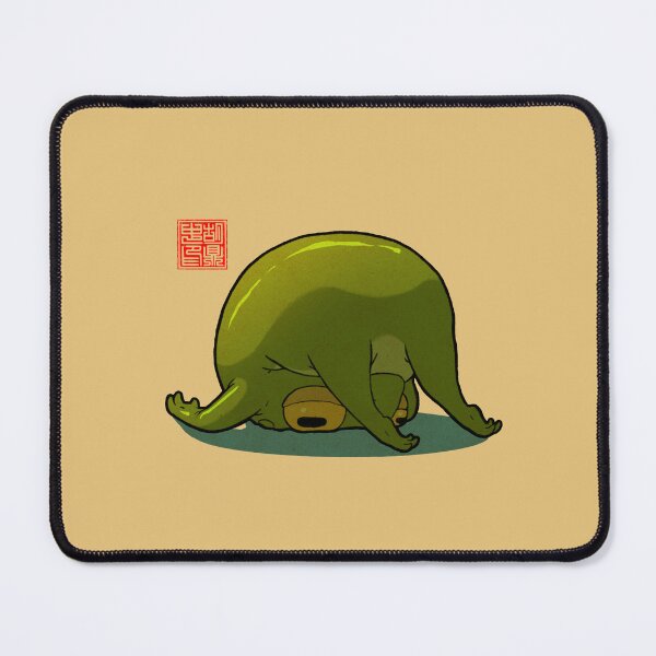 Item preview, Monday Mood Yoga Frog Folded designed and sold by DingHuArt.