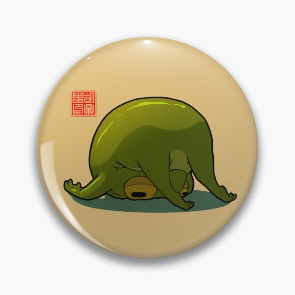 Item preview, Monday Mood Yoga Frog Folded designed and sold by DingHuArt.