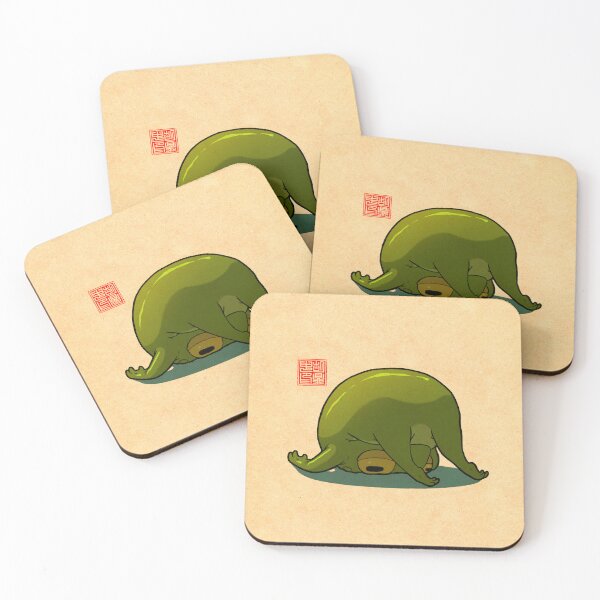 Item preview, Monday Mood Yoga Frog Folded designed and sold by DingHuArt.