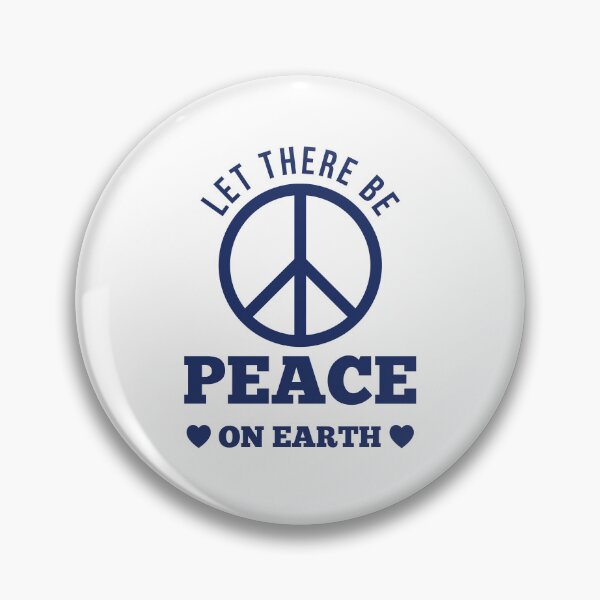 Item preview, Let There Be Peace - Inspirational Quote T-Shirt Blue designed and sold by CataRedBubble.