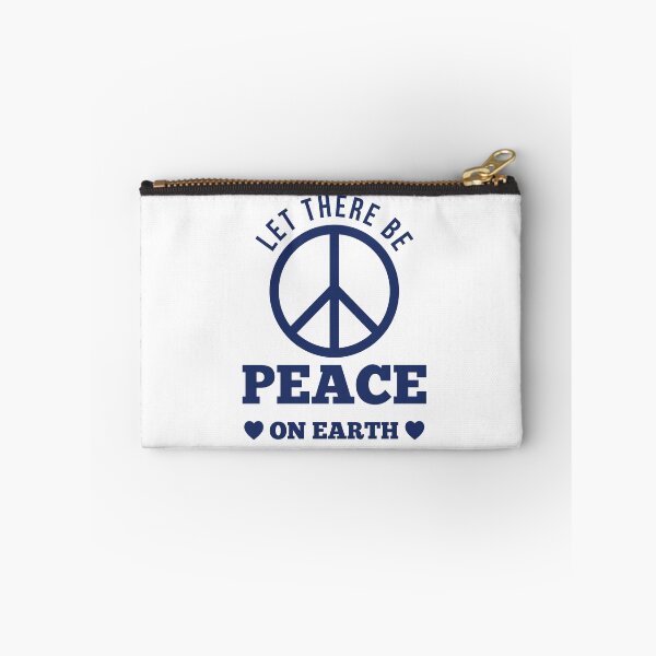 Item preview, Let There Be Peace - Inspirational Quote T-Shirt Blue designed and sold by CataRedBubble.