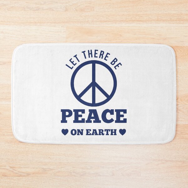 Item preview, Let There Be Peace - Inspirational Quote T-Shirt Blue designed and sold by CataRedBubble.