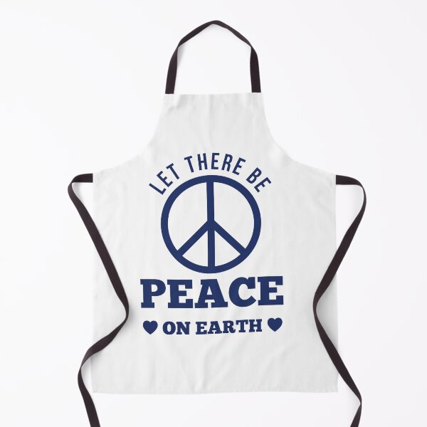 Item preview, Let There Be Peace - Inspirational Quote T-Shirt Blue designed and sold by CataRedBubble.