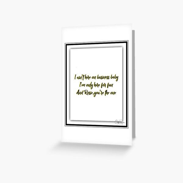 The Rising by Bruce Springsteen Vintage Song Lyrics on Parchment Greeting  Card