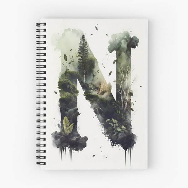 Artikelvorschau, Letter N Double Exposure entworfen und verkauft von dotperinchart.