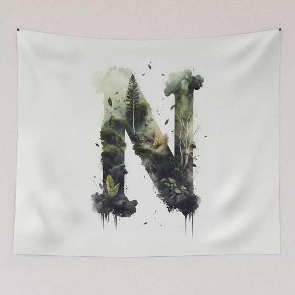 Item preview, Letter N Double Exposure designed and sold by dotperinchart.