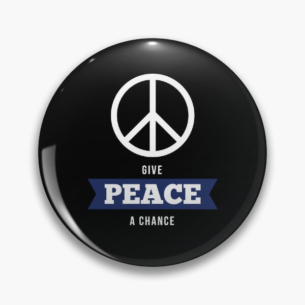 Item preview, Give Peace a Chance - Inspirational Quote T-Shirt Blue designed and sold by CataRedBubble.