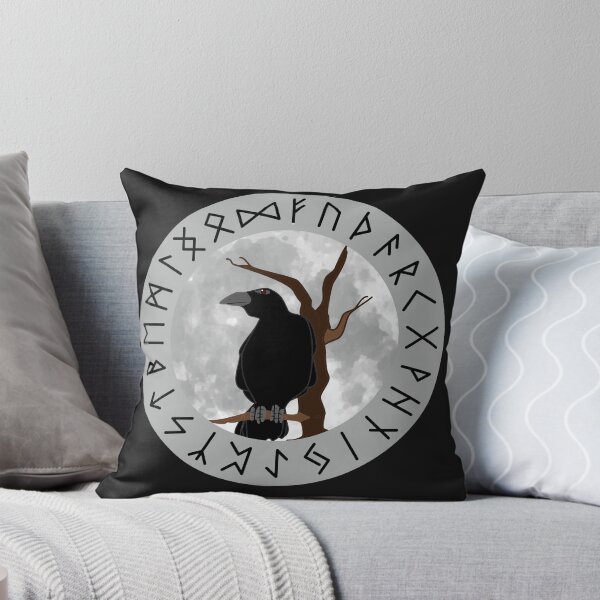 Item preview, Runas vikingas y cuervo designed and sold by Vanessa Hogle.
