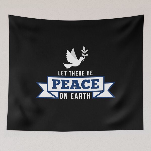 Item preview, Let There Be Peace - Inspirational Quote T-Shirt designed and sold by CataRedBubble.