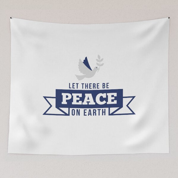 Item preview, Let There Be Peace - Inspirational Quote T-Shirt designed and sold by CataRedBubble.