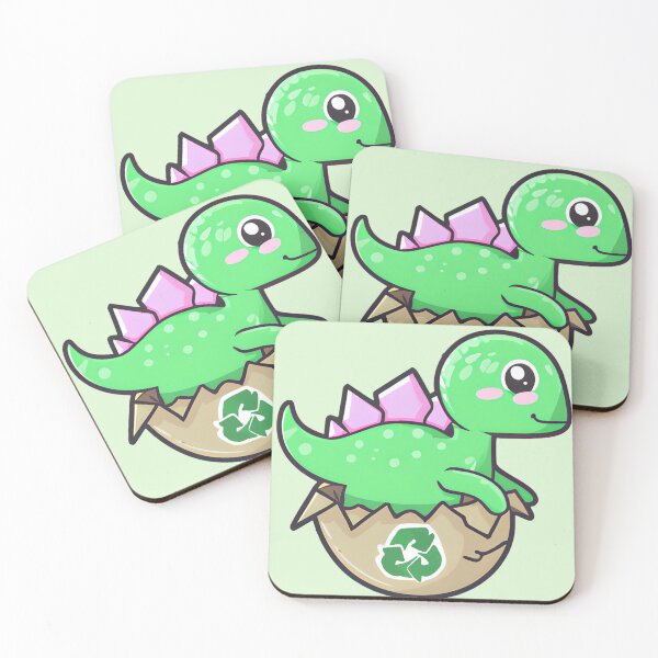 Item preview, Kawaii Baby Dino in Recycled Egg Carton designed and sold by NathalieRached.