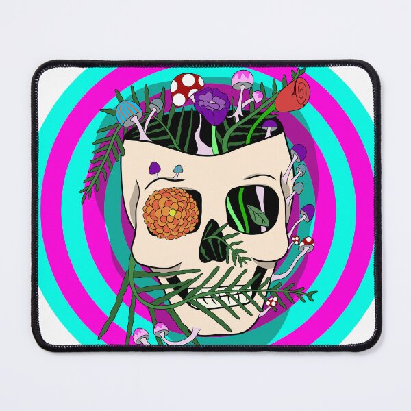 Item preview, Trippy Plant Skull designed and sold by mcgill-art.