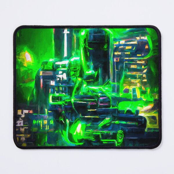 Item preview, Abstract Green Neon Future by Brian Vegas designed and sold by Brian Vegas.