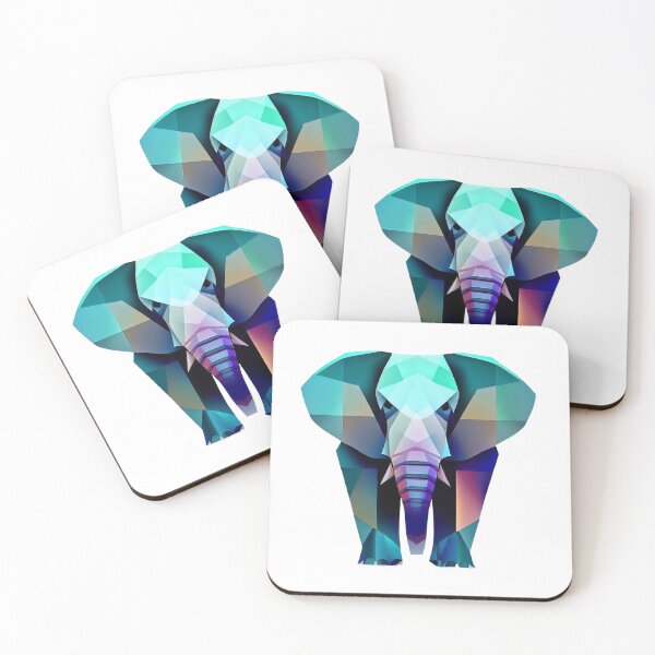 Item preview, Poly-elephant: A Geometric Marvel designed and sold by CookieandDreams.