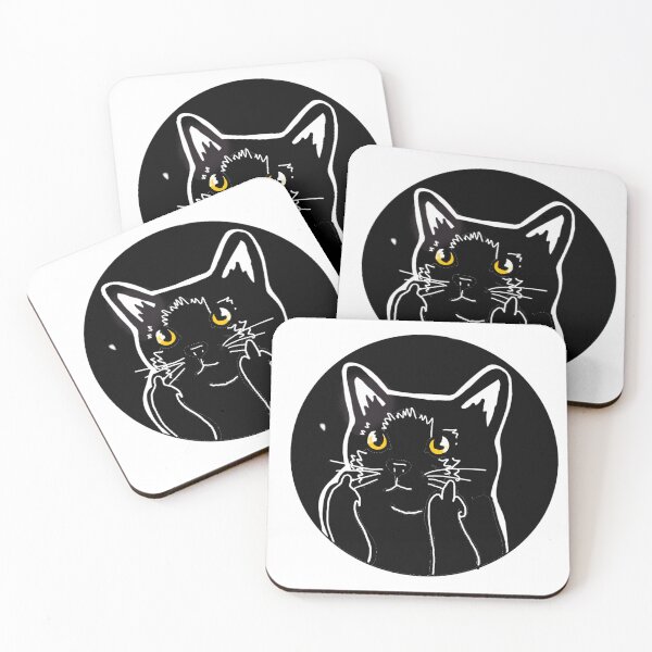 Item preview, Flip off the cat designed and sold by Itsmrspockets.