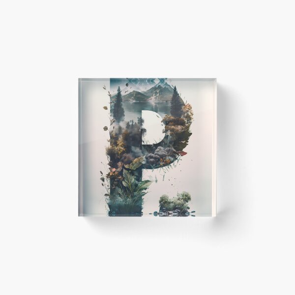 Item preview, Letter P Double Exposure designed and sold by dotperinchart.