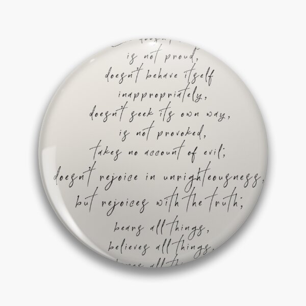Item preview, Love never fails designed and sold by ABCco.