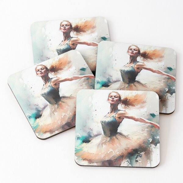 Item preview, Ballet dancer watercolor art designed and sold by JBJart.
