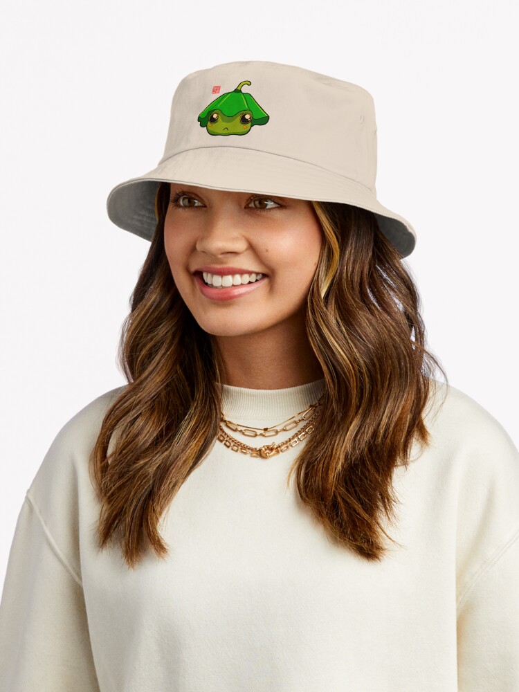 Pouty Cute Frog Bucket Hat for Sale by DingHuArt