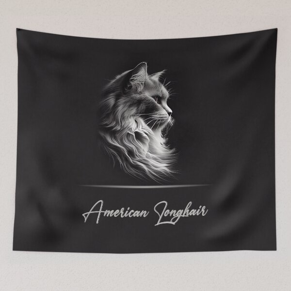 Item preview, American Longhair Portrait designed and sold by Best-Breeds.