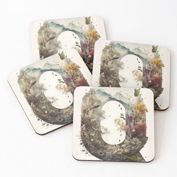 Artikelvorschau, Letter Q Double Exposure entworfen und verkauft von dotperinchart.