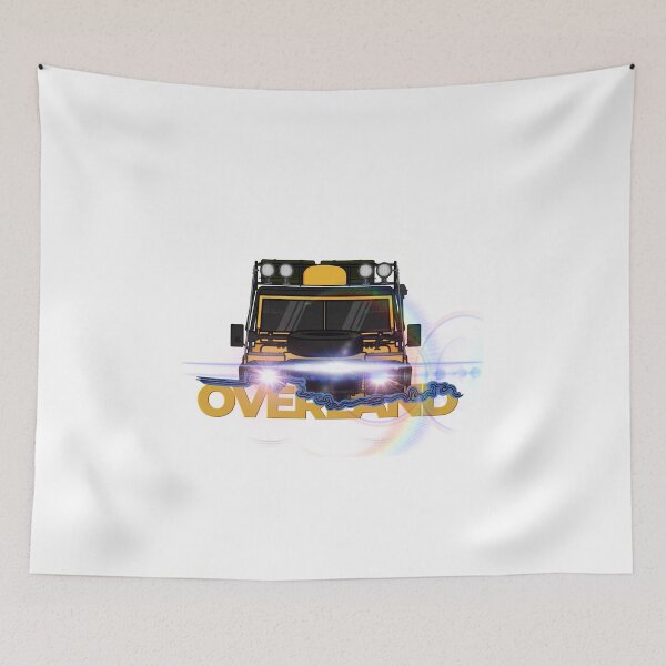 Item preview,  Front vintage 4x4 British car, overland designed and sold by mapurito.
