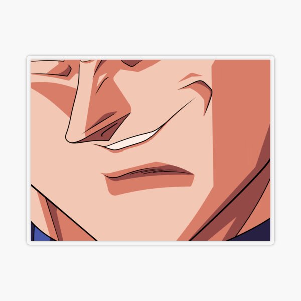 "Vegeta Smile" Sticker for Sale by HostDrawing | Redbubble
