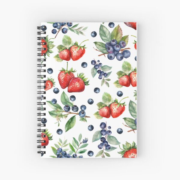 Item preview, Watercolor Berries Strawberry Blueberry designed and sold by NancyDzines.