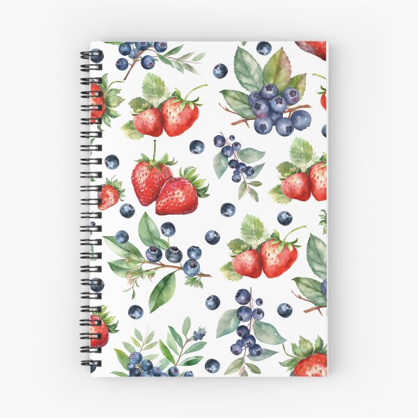 Item preview, Watercolor Berries Strawberry Blueberry designed and sold by NancyDzines.